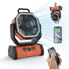 Outdoor Power Bank LED Light Camping Fan