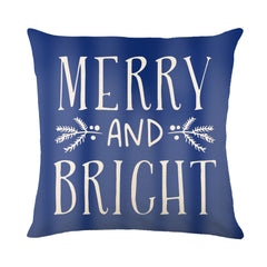 Christmas Snowflake Pillow Covers for Sofa and Bed Decor