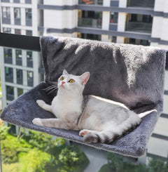 Grey Faux Fur Cat Hammock