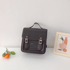Leather School Backpack