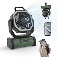 Outdoor Power Bank LED Light Camping Fan