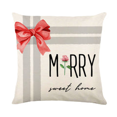 Christmas Snowflake Pillow Covers for Sofa and Bed Decor