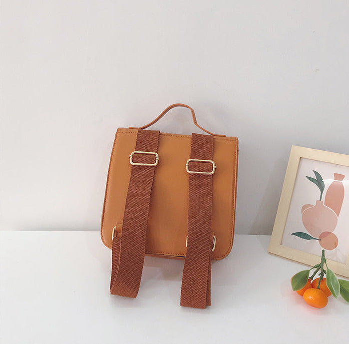 Leather School Backpack