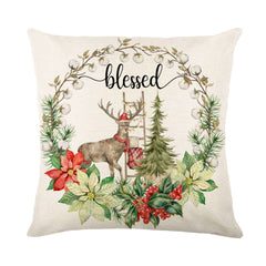 Christmas Snowflake Pillow Covers for Sofa and Bed Decor